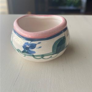 Gail Pittman Novak Flowers Heart Trinket Bowl